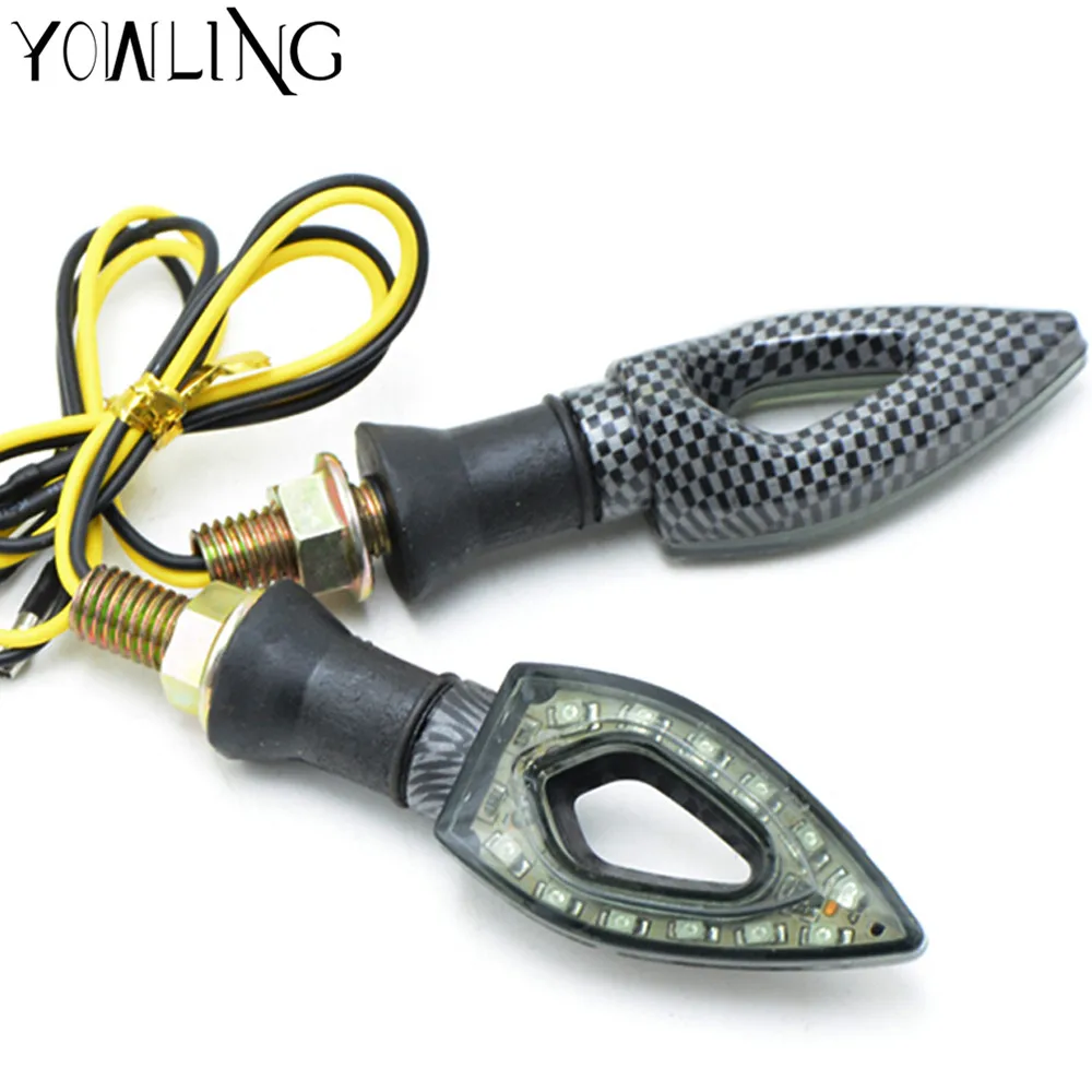 Universal turn signals motorcycles LED Lamp flexible Blinking moto