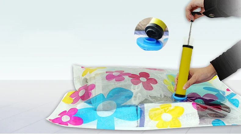 Ручной прозрачный вакуумный мешок ручной насос сумка для хранения домашней организации компрессионный воздушный насос бытовой инструмент