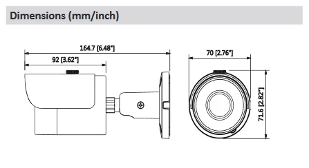 Dahua POE Ip камера IPC-HFW1431S 4MP WDR IR Mini Bullet камера IR расстояние 30 м H.265 Водонепроницаемая IP67 камера безопасности