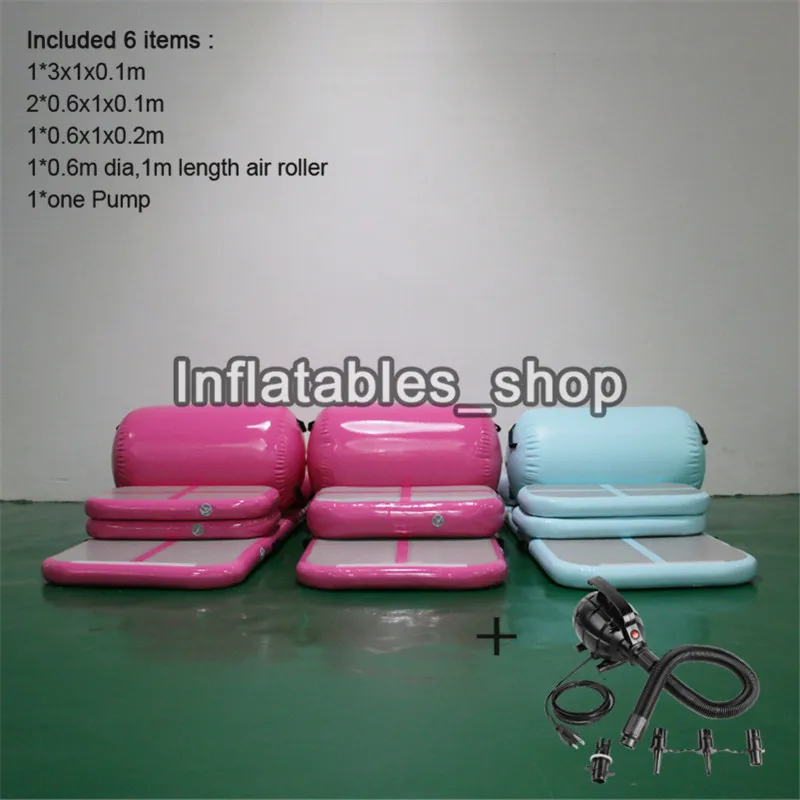 

Free Shipping A Set (6 Pieces) Inflatable Air Track Gymnastic Air Mat Cheerleading Tumbling Mat Gym Mat For Children