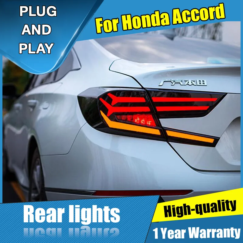 4 шт. стайлинга автомобилей для Honda Accord все-светодиодный фонарь светильник s 2018-2019