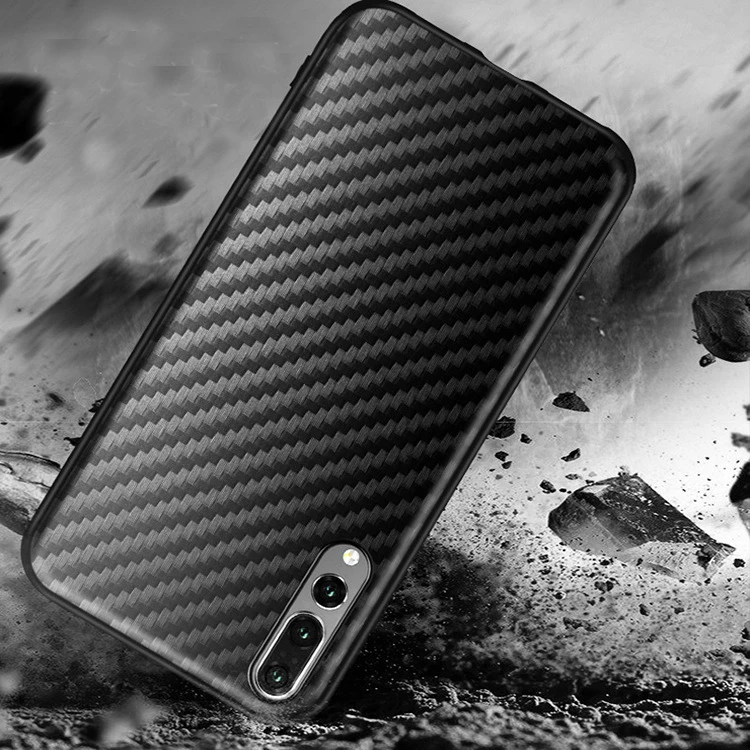 

For Huawei P30 Pro P20 Mate 20 Lite Case Soft TPU Carbon Fiber BACK Cover Case for huawei Honor 8X 8C V20 Y9 Y5 Y6 Pro 2018 2019