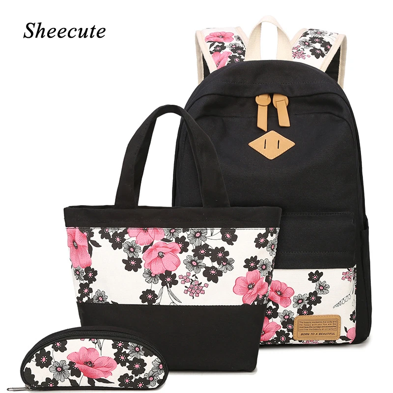 flower book bags