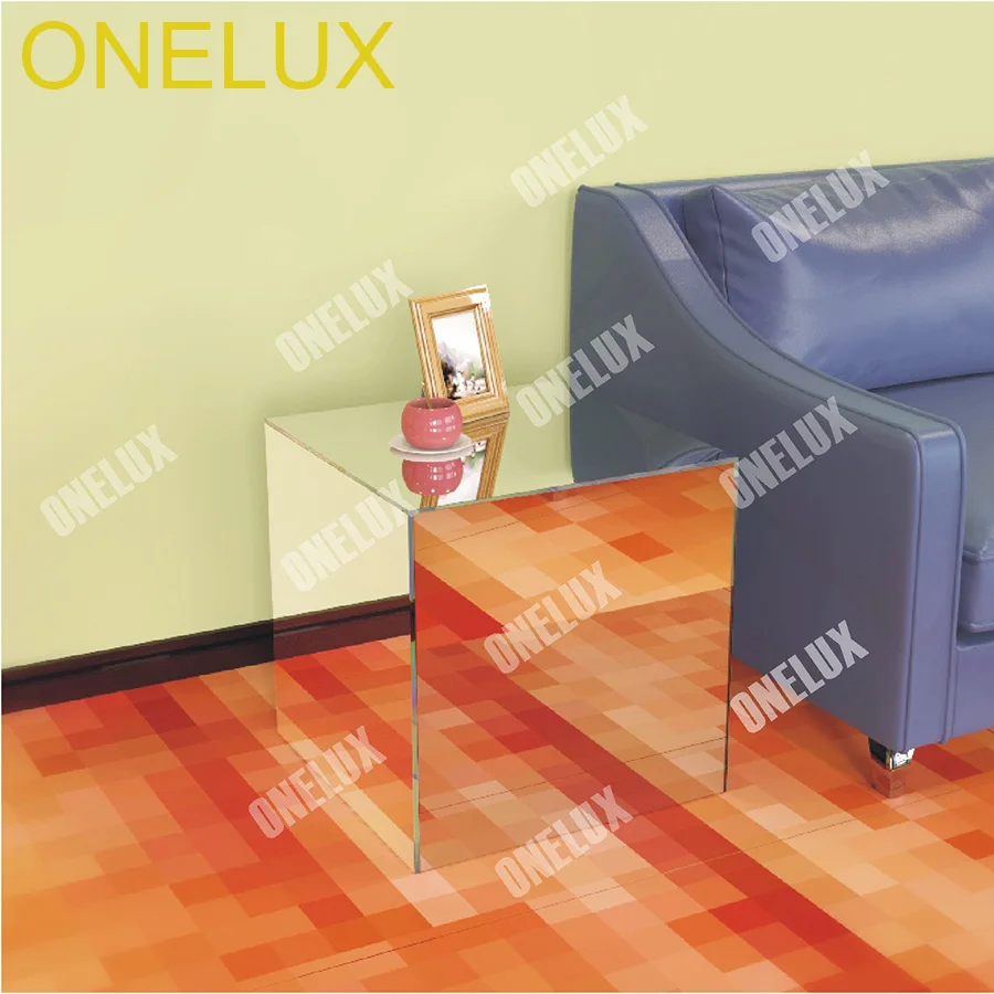 معكوسة صندوق أكرليك الناهض التمثال مكعب ، مرآة وسيت القهوة/الجانب/نهاية/أريكة الجدول/Nightstand-5 الوجهين