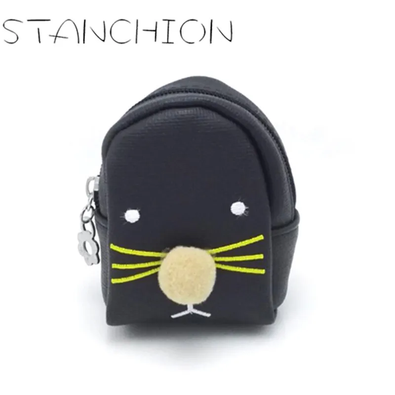 

STANCHION Women Leather Coin Small Purse Mini Wallet Card Key Holder Coin bag Clutch Zip For Kid Girl