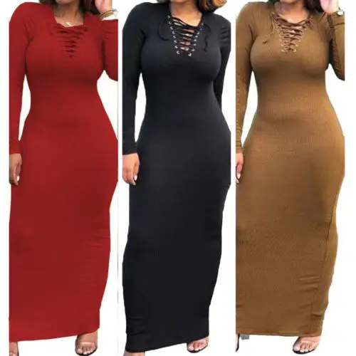 

ZOGAA NEW Women Lady Bodycon Long Sleeve Knitted Maxi Cute Dress Knitwear plus size bandage bodycon dress vintage dress