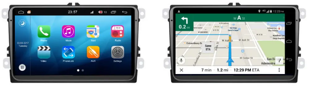 Flash Deal 1080P IPS LCD Screen Android 8 Core For Volkswagen R36 2010 2011 2012 2013 Car Radio WIFI AUX USB GPS Navi Multimedia 1