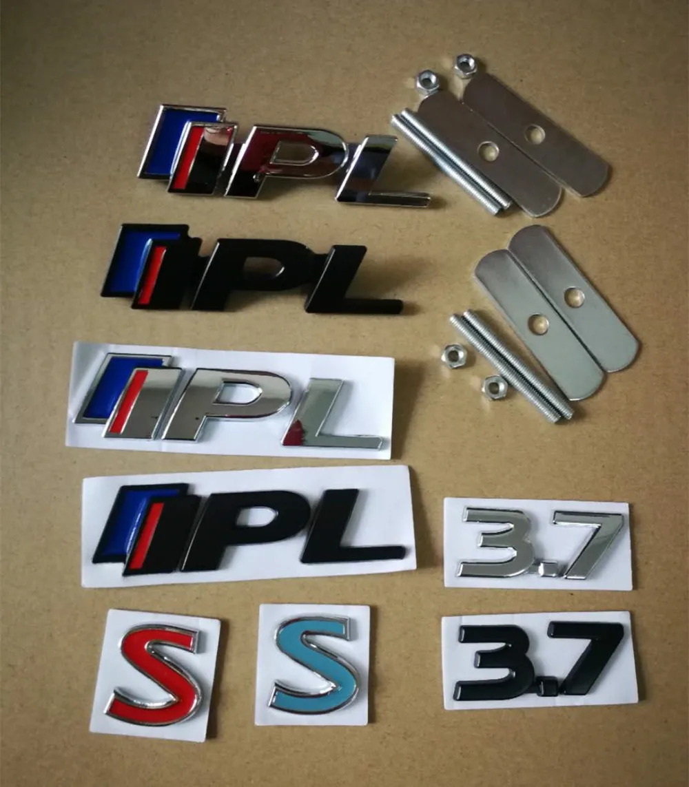 1X IPL 3 7 S 3D металлический автомобильный значок хромированная наклейка с эмблемой