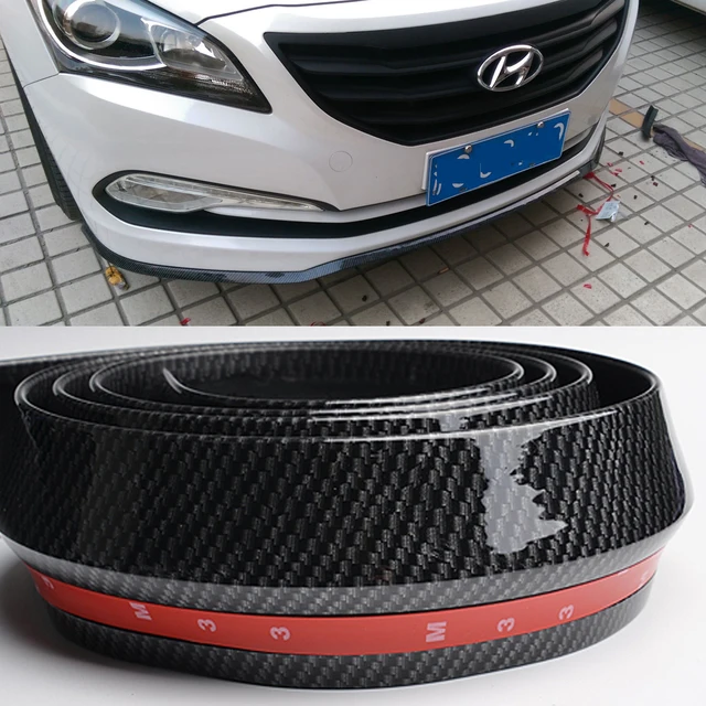 Front Bumper Rubber Protector Quick Lip Splitter Skirt Body Spoiler