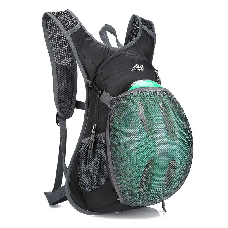 

2020 Fashion 15L Cycling Backpack with Helmet Holder Lightweight Sports Bag Mountain Bicycle Rucksack Travel Unisex Large Bags