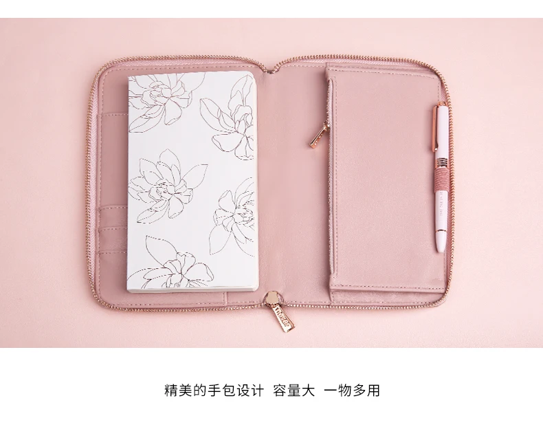 Never Pink Series канцелярские принадлежности с рождественской тематикой, подарочный набор для девочек, тетрадь, металлическая гелевая ручка