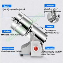 Бытовой медицины порошок дробилка 700 г зерна специи, травы злаков Кофе сухой мельнице машина бытовой gristmill