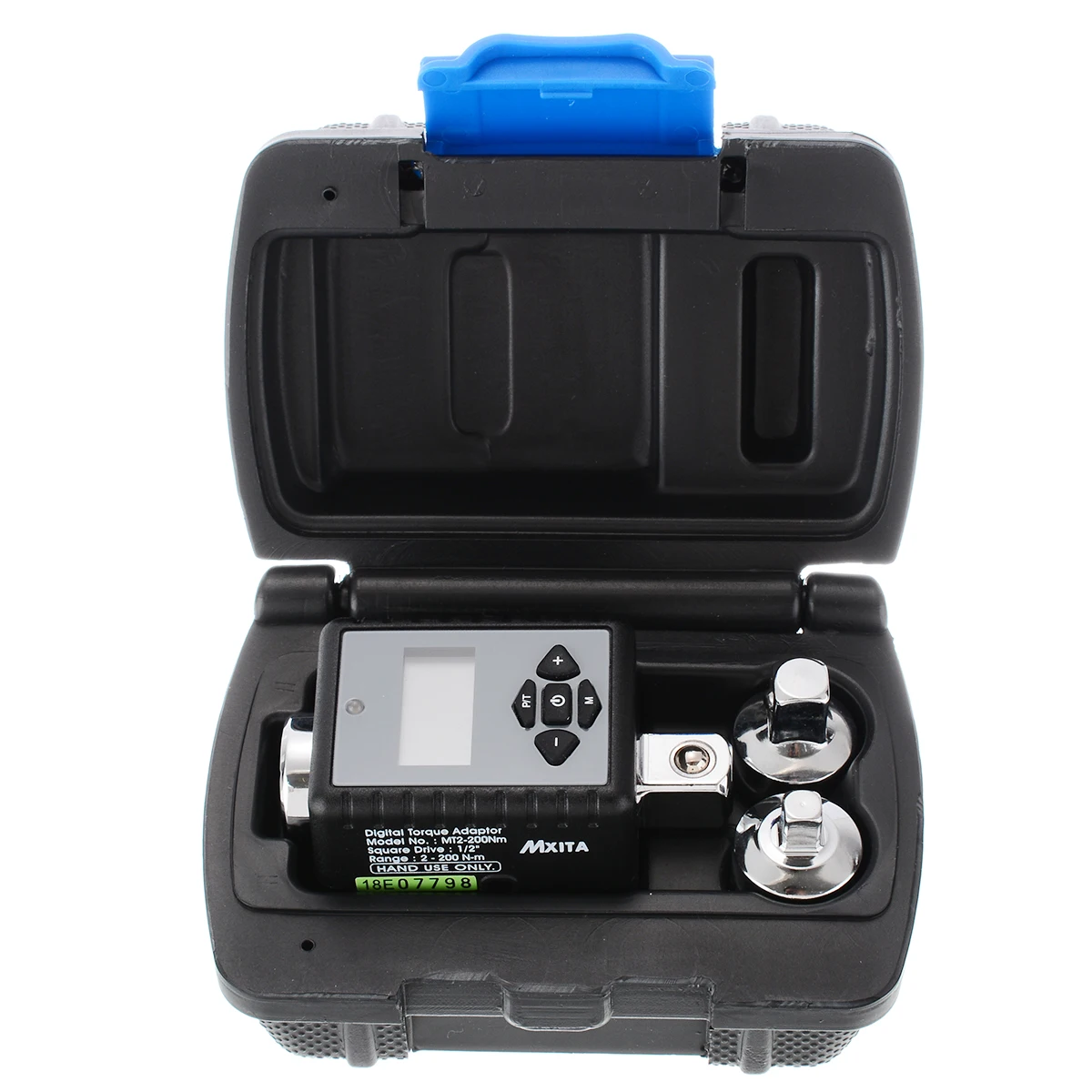 1set Digital 2-200Nm Display Torque Wrench Adapter Adjustable Electronic For Spanner Repair