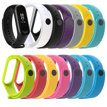 Nueva marca de reloj para Mi Band 3 Correa Miband 3 correa de silicona para Xiaomi Mi 3 pulsera de repuesto