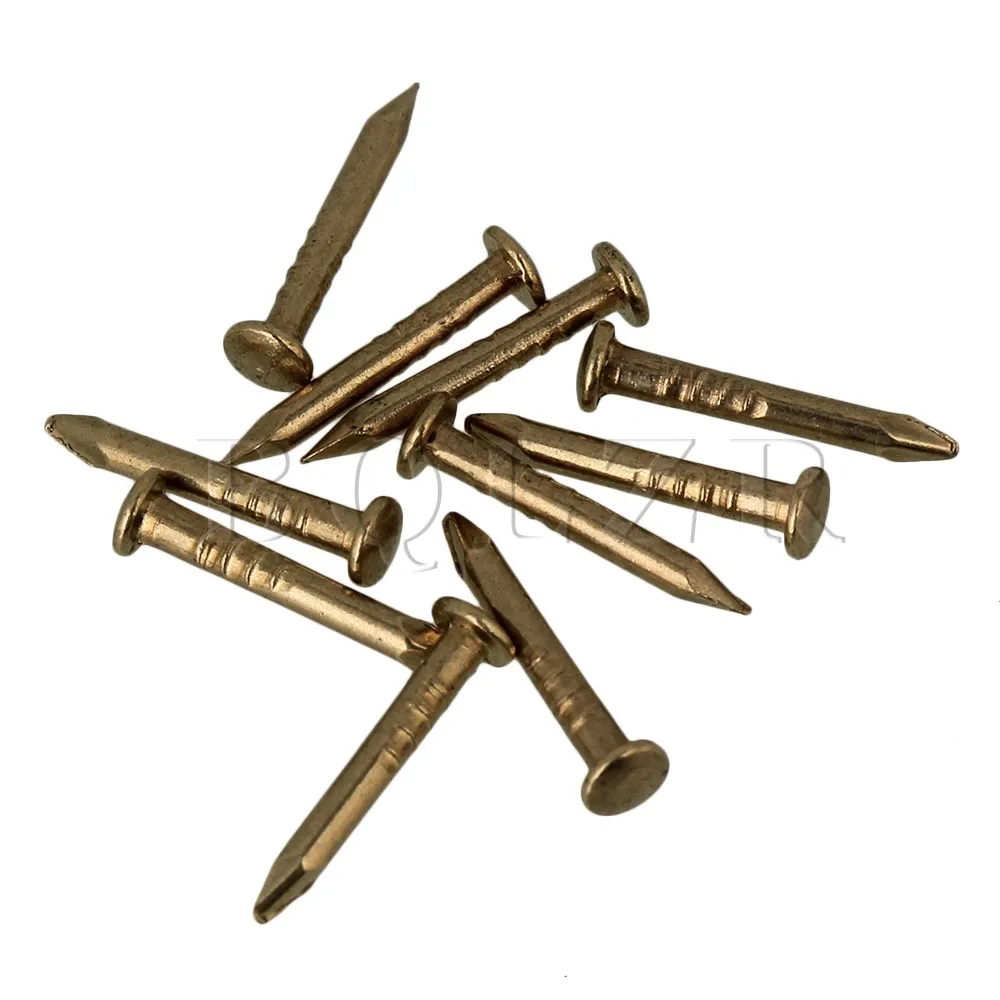 BQLZR Antique Copper Furniture Miniature Nail with Round Head 10mm Pack of 100
