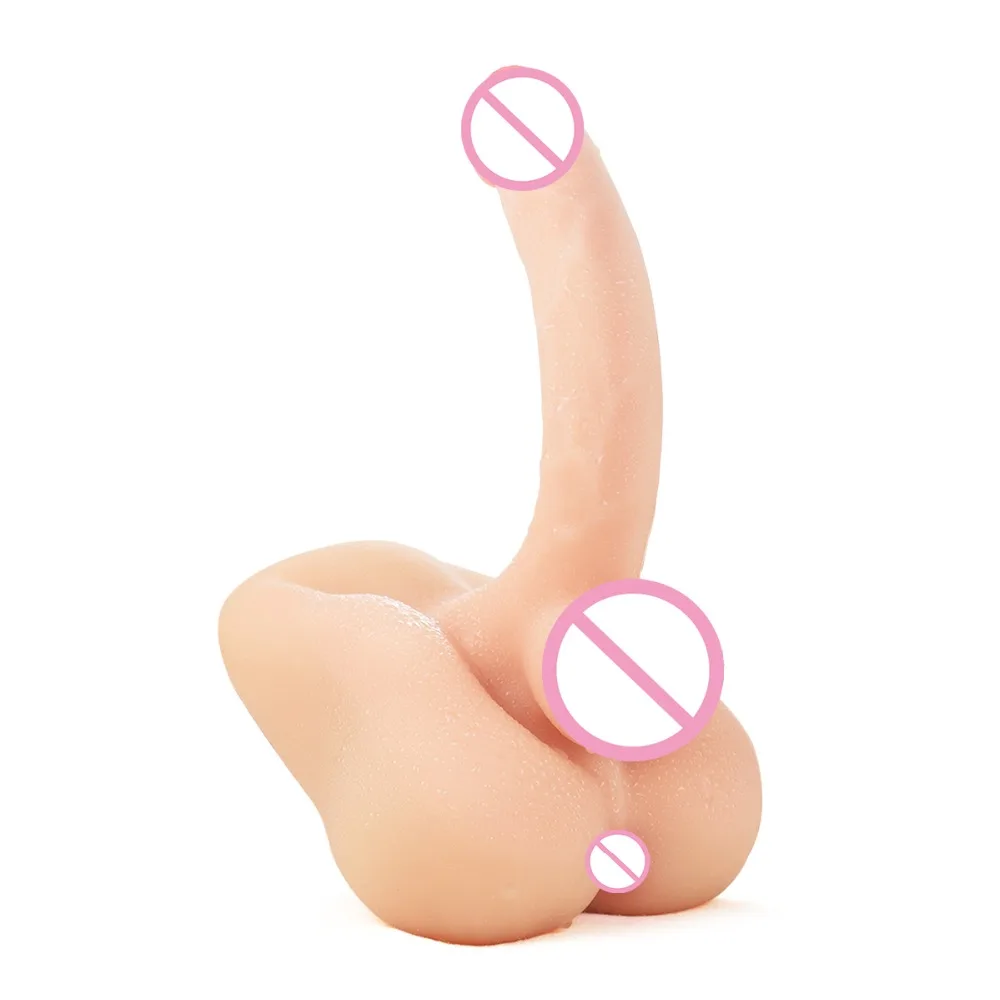Male Penis 3D Silicone Realistic Ass Masturbator Sex Doll Flexible Penis Tight Anal Novelty Gay Adult Toy  for Men Women 1.6kg