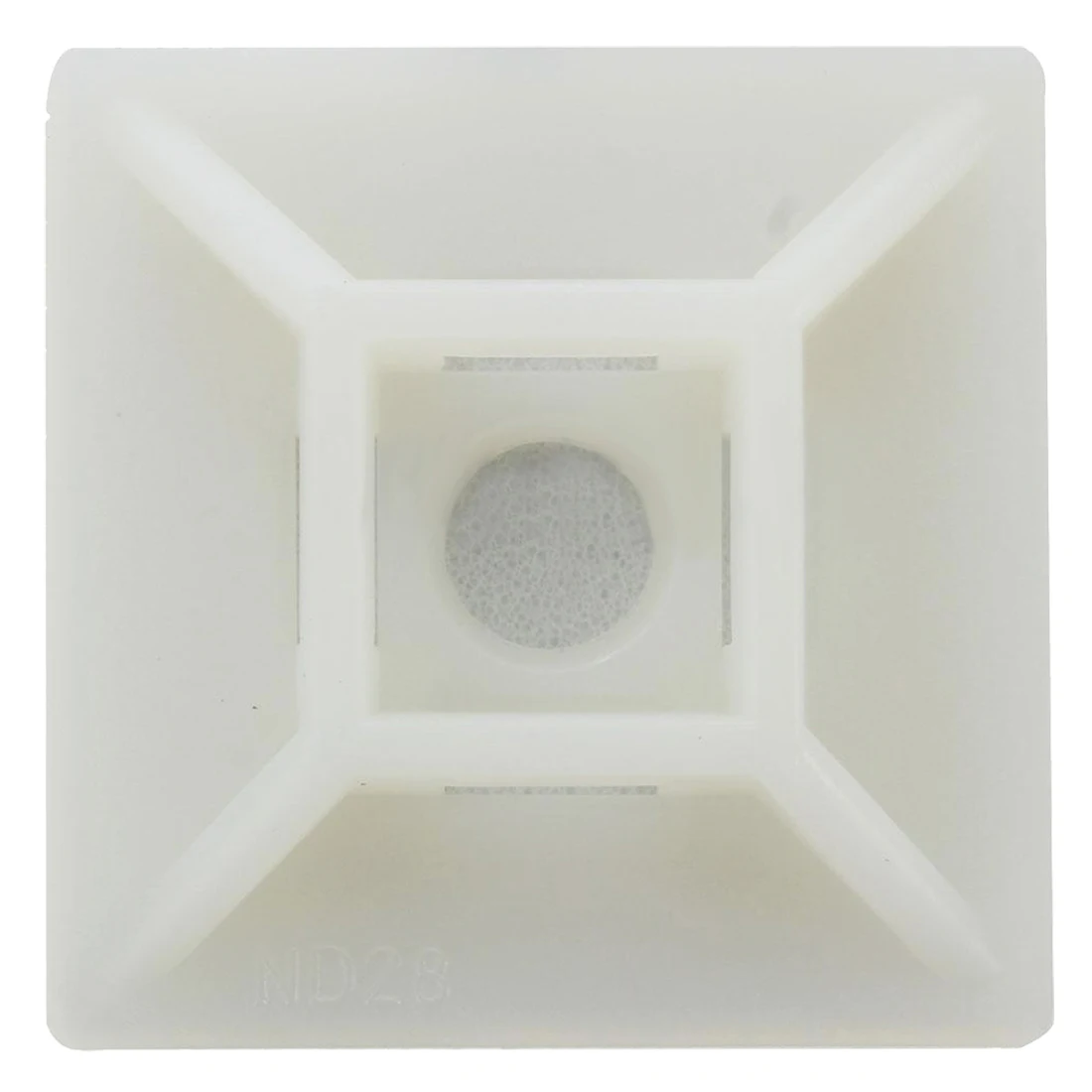 

100x 1 Pack Sort Adhesive Cable Wire Lead Tie Square Mounts Clips Wall Holder, 19X19mm[White]