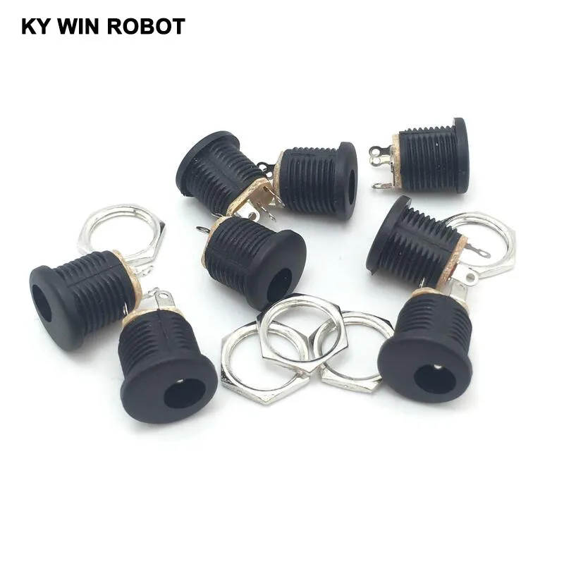 

10Pcs DC-022 5.5-2.1 / 5.5X2.1MM DC Power Socket/ DC Connector Adapter interface Panel Mounting DC022