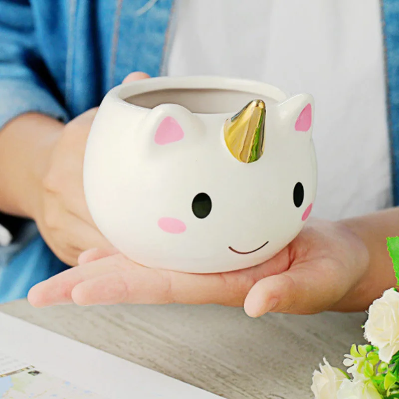 

Unicorn Mug Creative 3D Ceramic Mugs Coffee Mug Big Milk Tea Cup Unique Cute Cartoon 350ml Porcelain Cups Tumbler Best Gift