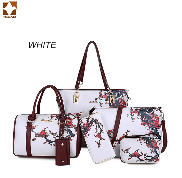 

6pcs luxury handbags women bags designer winter Ms bags organizer Composite Bag purses and handbags Messenger Shoulder clutch