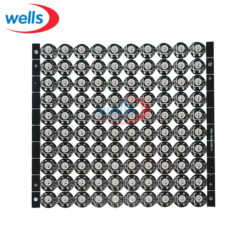 10/50/100Pcs WS2812B LED Chip With Heatsink (10mm*3mm) DC5V 5050 SMD RGB WS2812 IC Black/White