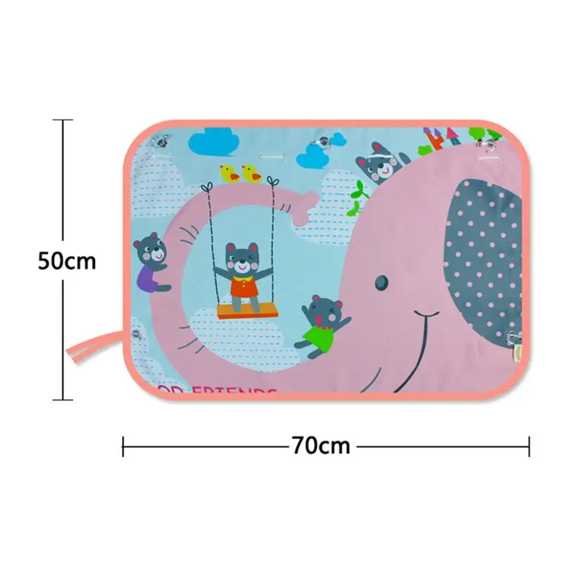 Аксессуары для детских колясок, солнцезащитный козырек на боковое окно, мультяшная занавеска, солнцезащитный козырек, УФ-защита, занавеска для мальчиков, Детская задняя сторона