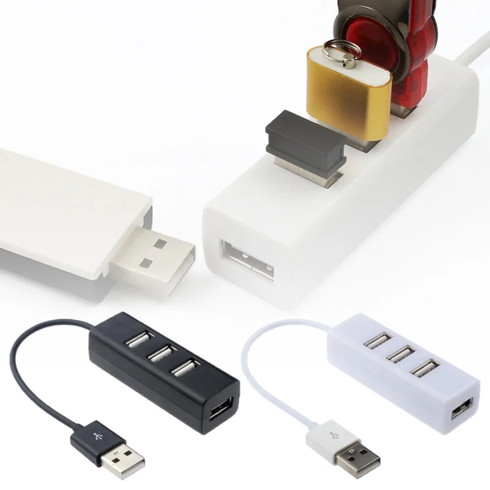 4 Ports LED USB 2.0 Adapter Hub Power on/off Switch For PC Laptop|USB ...