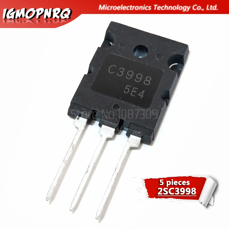 5 шт. C3998 TO-3P 2SC3998 25A 1500 В оригинальный транзистор | Электронные компоненты и