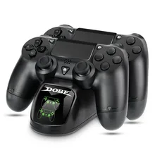Fast Charging Dock Dual Controllers Charger Station Gamepad Stand Holder Base for PlayStation 4 PS4/Pro/Slim