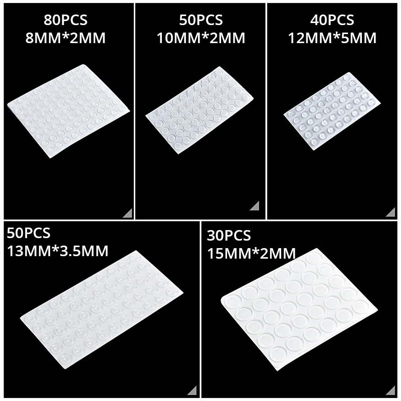 KAK 30-80 шт Самоклеющиеся силиконовые мебельные накладки для шкафа бамперы Резиновый Буфер Заслонки Подушка Защитная мебельная фурнитура