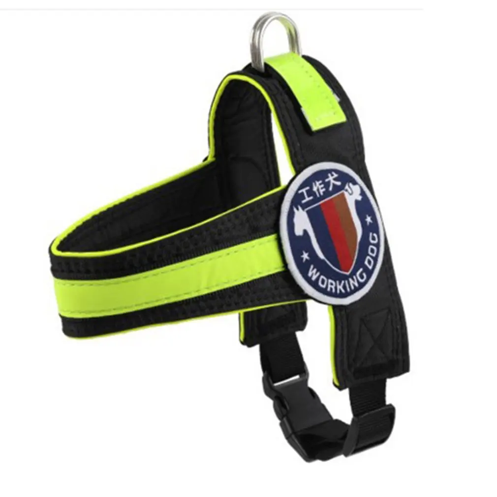 

Dog Chest Back Traction Rope Harness No Pull Adjustable Pet Reflective Oxford Soft Vest For Large Dogs Easy Control Harness