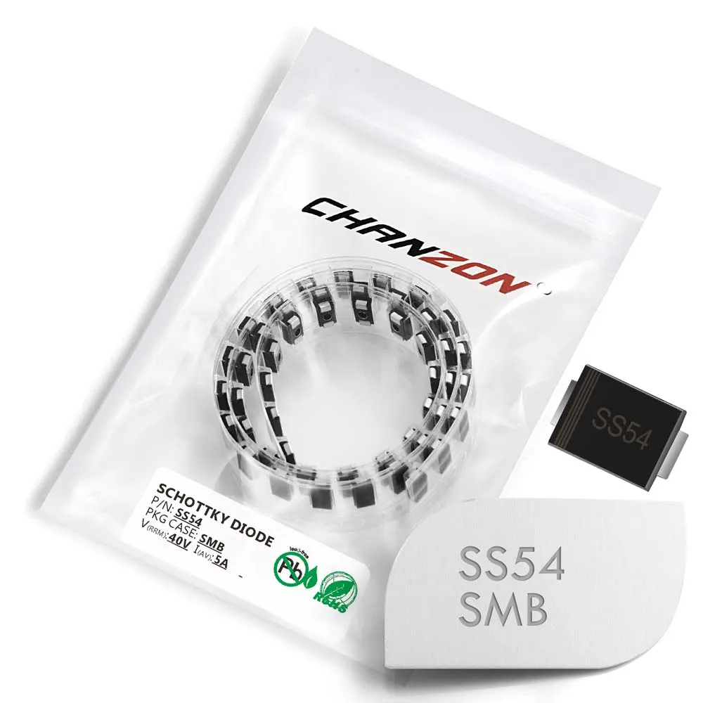 50 Pz Ss54 Smd Diodi Raddrizzatori A Barriera Schottky 5A 40 V Smb Do-214Aa 5 Amp 40 Volt