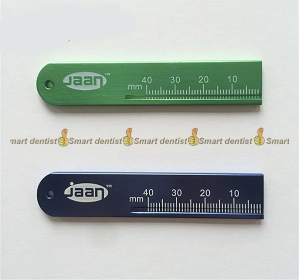 

2018 high quality Dental material Measuring aluminum ruler Root canal measuring ruler Metal measuring tape