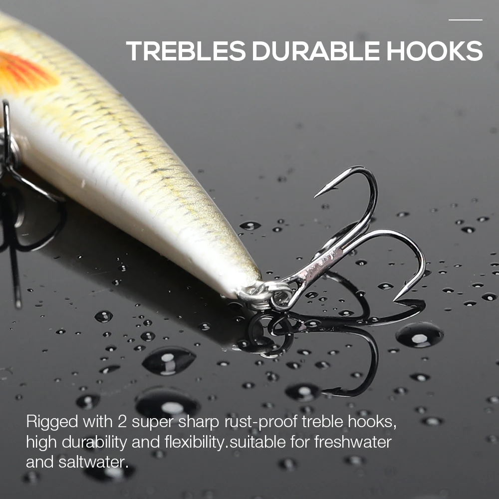 Воблеры TREHOOK для рыбалки Minnow 10 см 11 г плавающая приманка рыболовные приманки