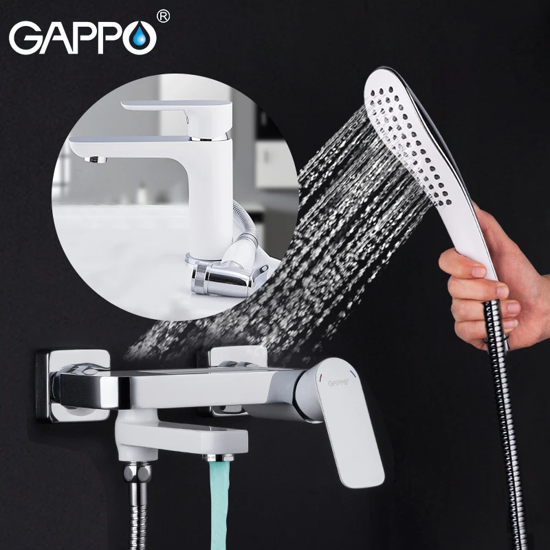 

GAPPO Bathtub Faucets bathtub spout mixer taps wall mounted mixing faucets for bathroom waterfall brass bathtub taps