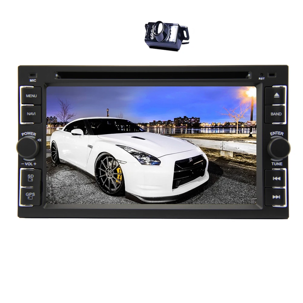 USB аудио 6 2 дюймов Камера Автомобильный GPS DVD авто в двухслойные MP5 FM AM Sub радио