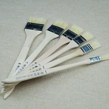 Бутик длинное деревянное Рисование стержней щетка поросенок щетина живопись ручка Очищающая щетка кисточка для барбекю легко чистить Чистящая Щетка