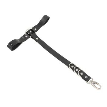 

1Pc Black Faux Leather Punk Single Leg Garter Women Sexy Gothic Stocking leg Harness Thigh Straps