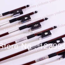 Один раунд ручки Скрипки лук смычкомнегр Бразилия дерево 4/4 1 шт.#12