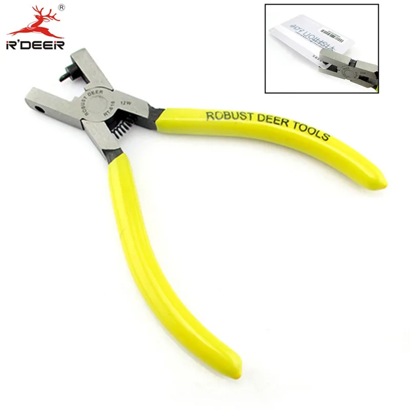 RDEER Perforating Pliers 6''/150mm Multi Tools Crimping Pliers 2mm