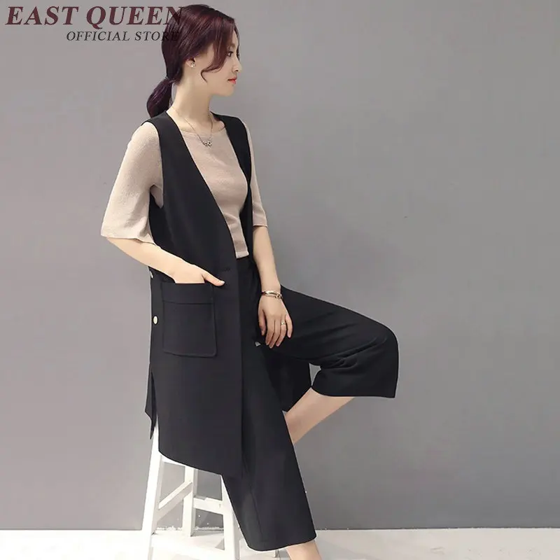 Pantalon 1 Ensembles Ensemble Pièces Femmes 2018 Gilet Dd010 Mode Automne 2 Costumes Deux C WU7WqnHX