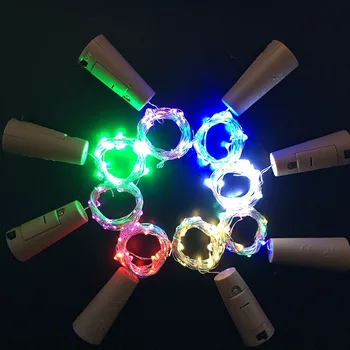 

2m 20-LED Copper Wire String Light with Bottle Stopper for Holiday light Fairy Light Valentines Wedding Decoration Lamp Party