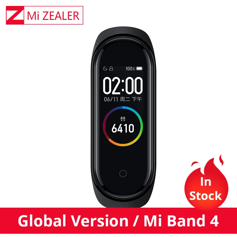 В наличии! Глобальная версия Xiaomi Mi Band 4 многоязычные умные часы 135 мАч Bluetooth 5 0