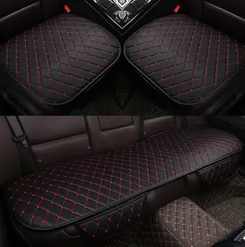 

Accessories Car Seat Covers PU Leather Seat Cover Automobiles Universal Auto Interior Cushion Four Season Protect Set Chair Mat