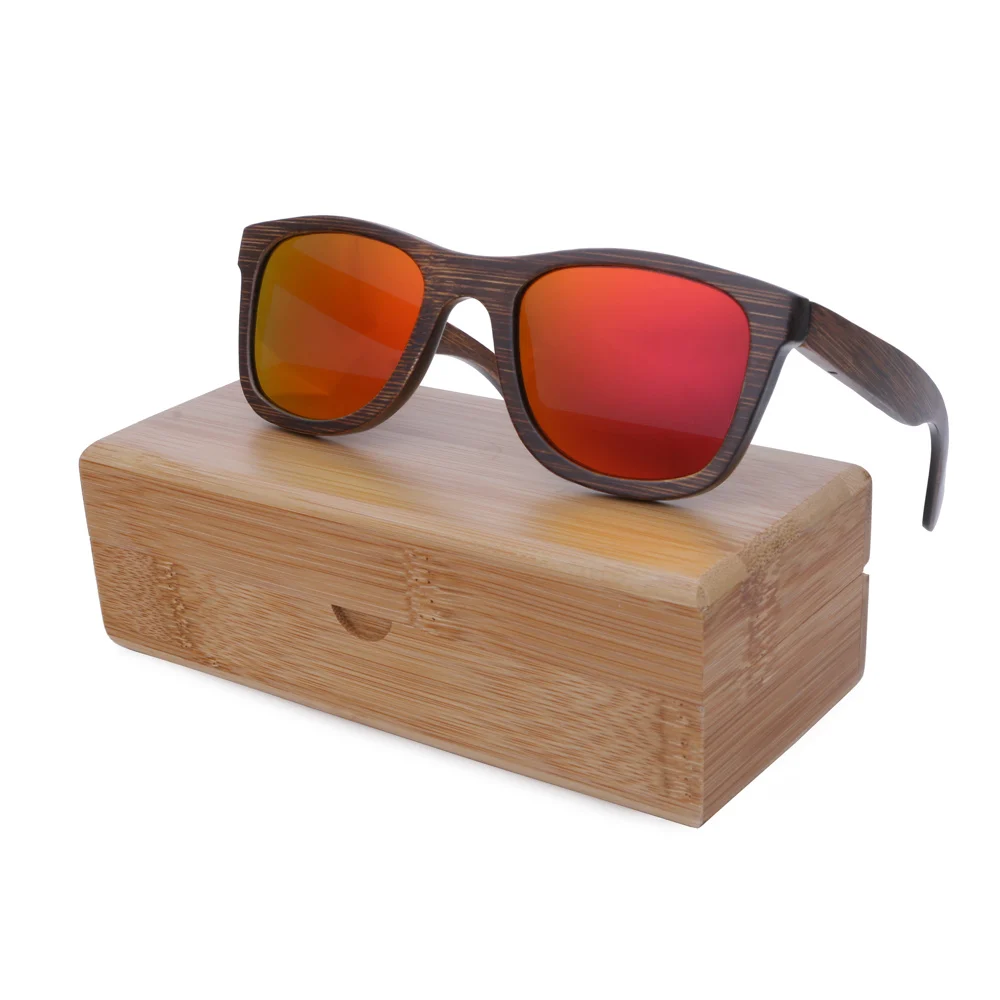 BerWer Модные поляризованные солнцезащитные очки из бамбука