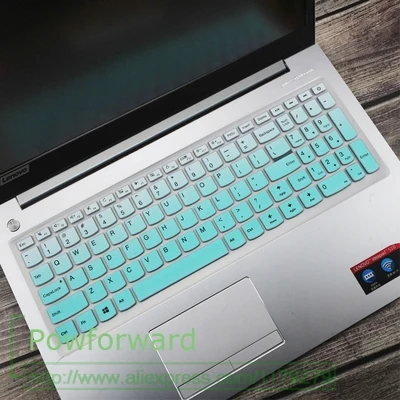 15,6 силиконовая защитная накладка для клавиатуры защитная оболочка покрытие для lenovo ideapad V310 V310S 510 V110 510 S V310-15ISK/ISE IKB 15 дюймов - Цвет: fademint