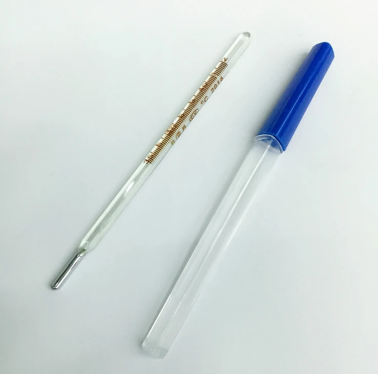 120pcs/lot 11.5cm Glass Clinical MercuryThermometer Human Armpit Mouth