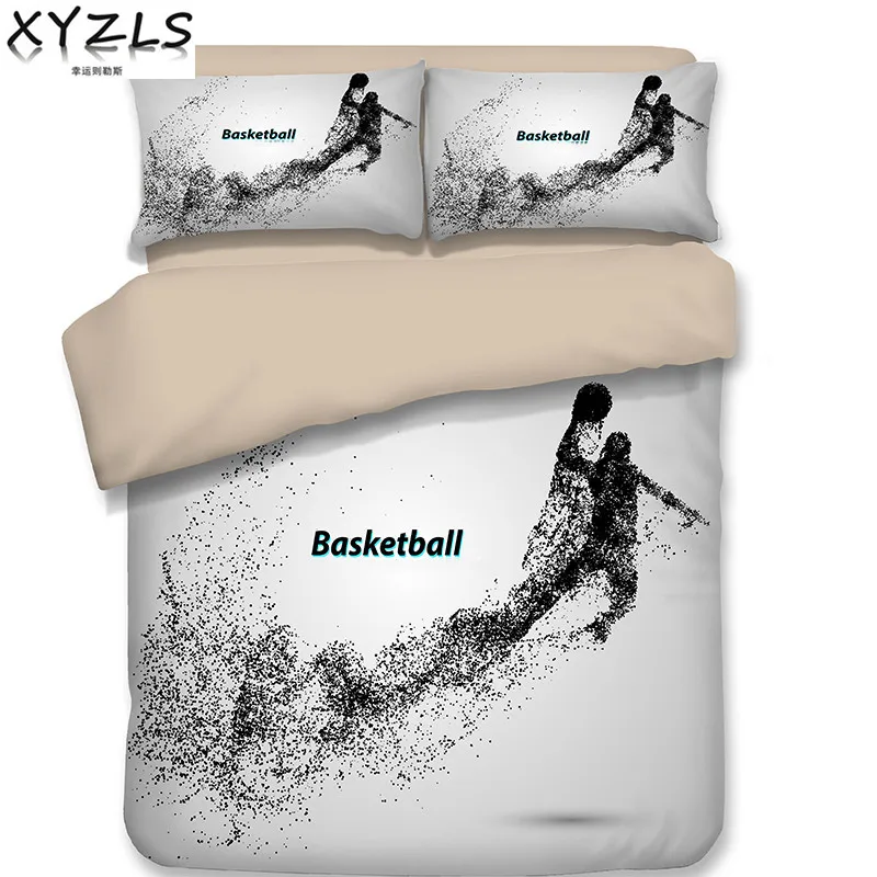 Xyzls Us Au Uk Basketball Queen Cotton Bedding Set Football