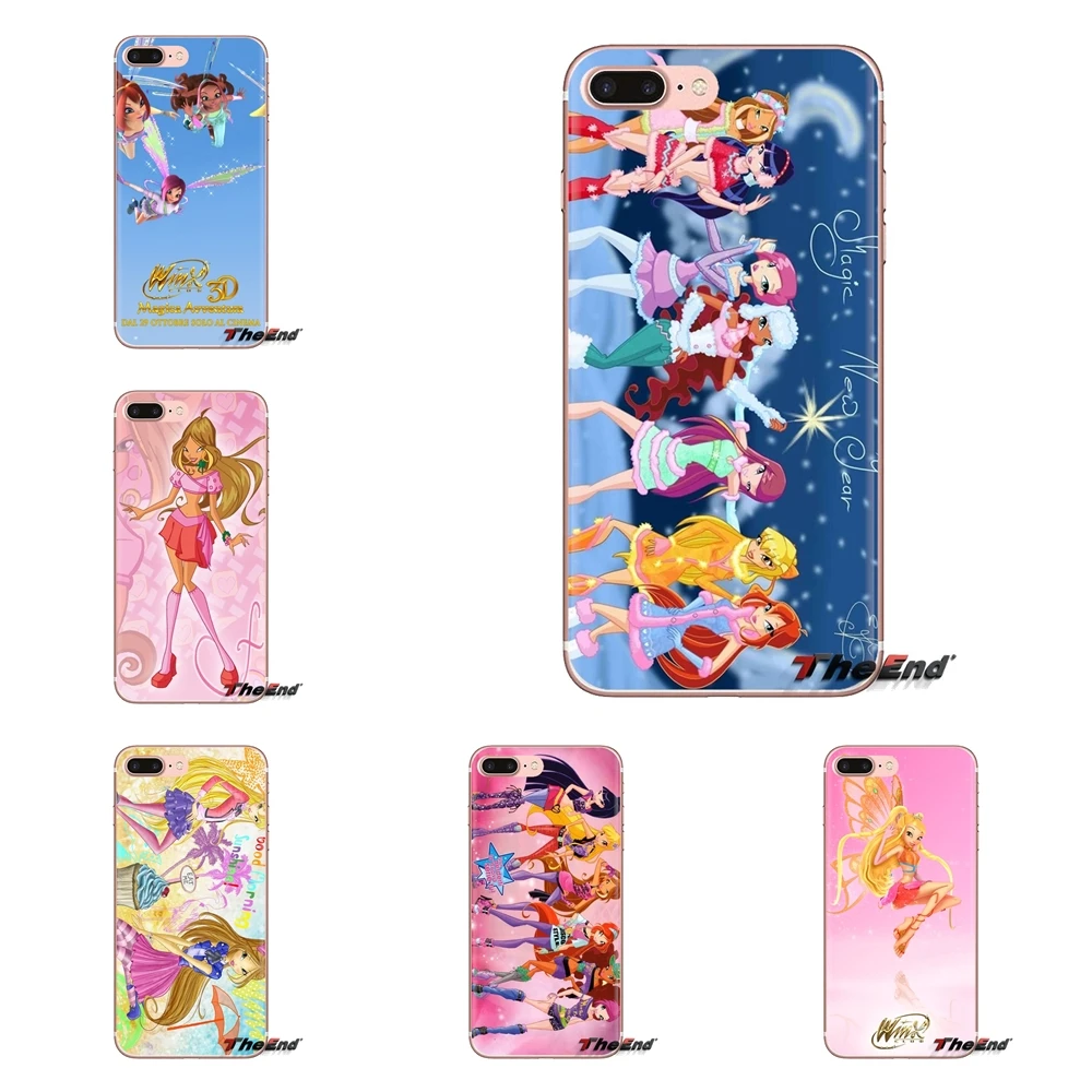 

Transparent Soft Cases Covers For Xiaomi Redmi 4A S2 Note 3 3S 4 4X 5 Plus 6 7 6A Pro Pocophone F1 Winx Club Art