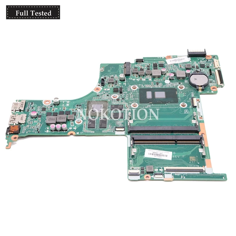 

NOKOTION 848007-601 848007-001 DAX1BDMB6F0 for HP Pavilion 15T-AB100 15-AB Main board SR2EY SR2EZ I7-6500U 940M 4GB GPU DDR3L